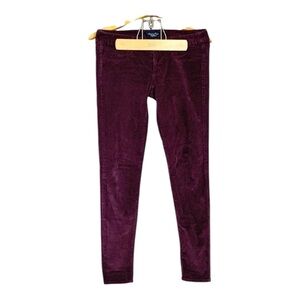 American Eagle VINTAGE Plum Purple Super Stretch Skinny Corduroy Pants Size 4